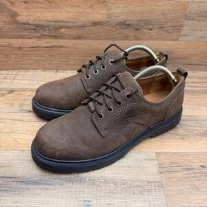 Timberland Men’s Size 10M Brown Leather Oxford Work Casual Shoes Lace Up Shoes